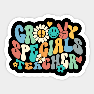 Groovy Retro SPECIALS Teacher Sticker